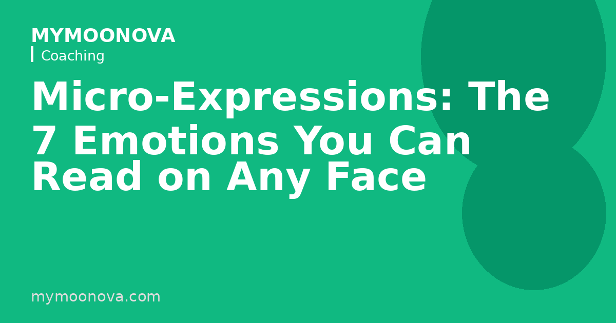 Micro-Expressions: The 7 Emotions You Can Read on Any Face