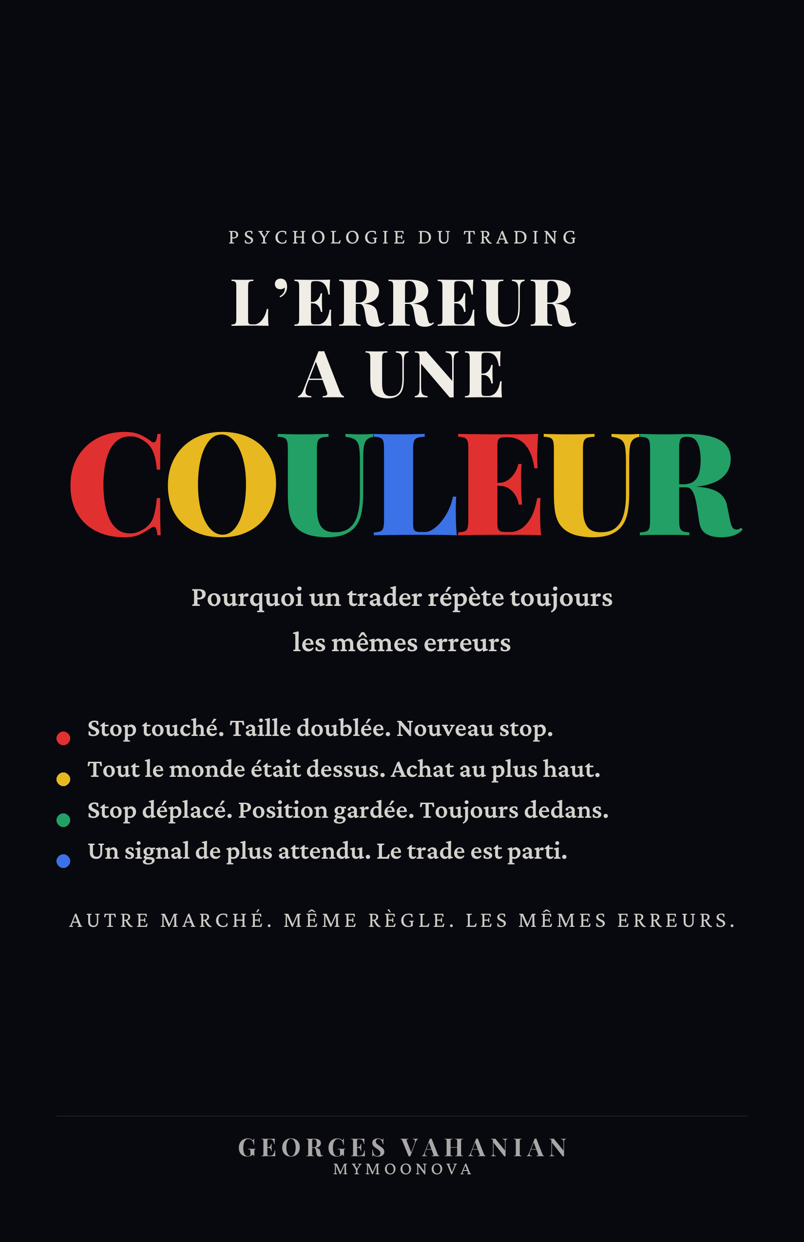 Couverture du livre L'erreur a une couleur de Georges Vahanian